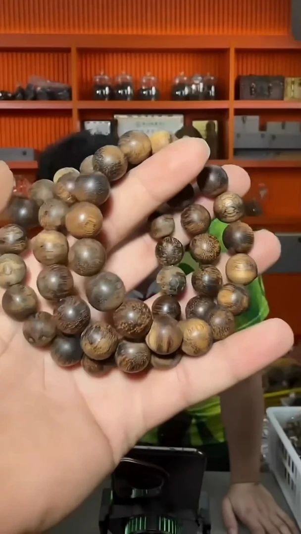 沉香手串48号沉水单圈21g1.3多样性发一