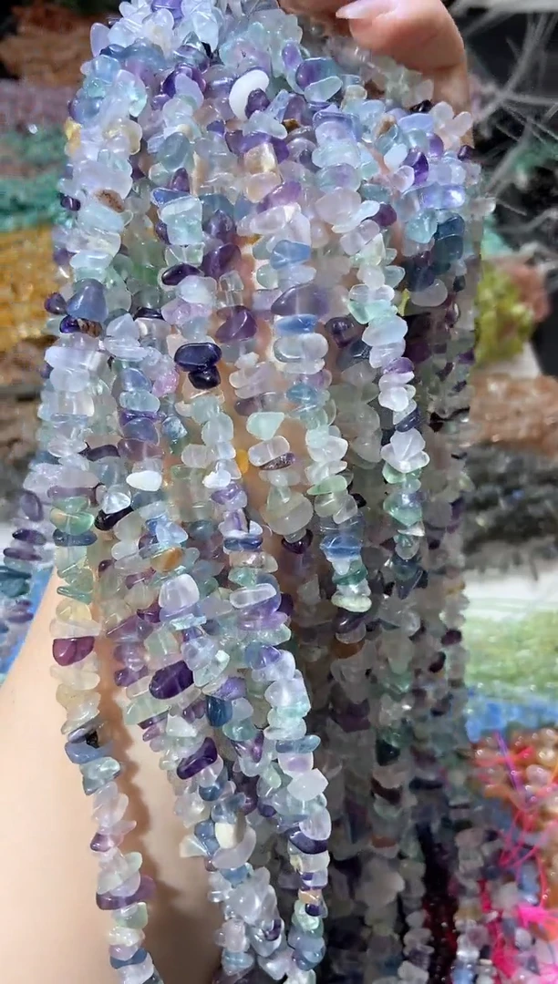 水晶珠宝半成品未镶嵌浅萤