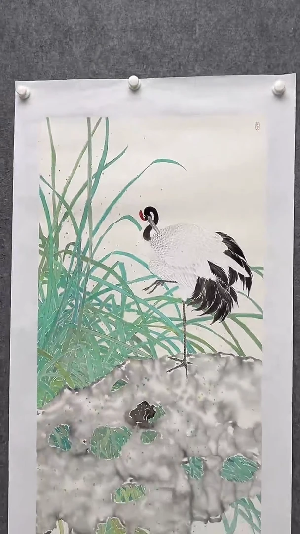 国画邹训精-8平尺-花鸟国画-yz