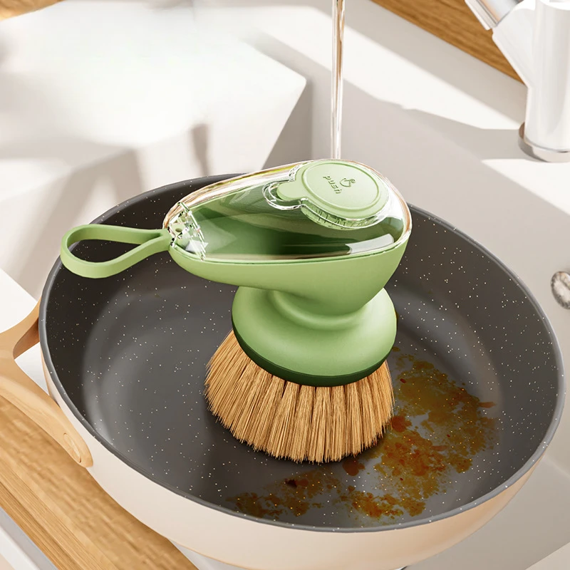 刷锅神器自动加液洗碗刷厨房家用洗锅刷懒人按压式不伤锅清洁锅刷