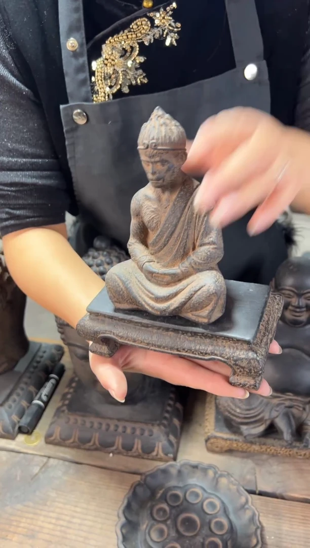 陶土行者+将军案底座