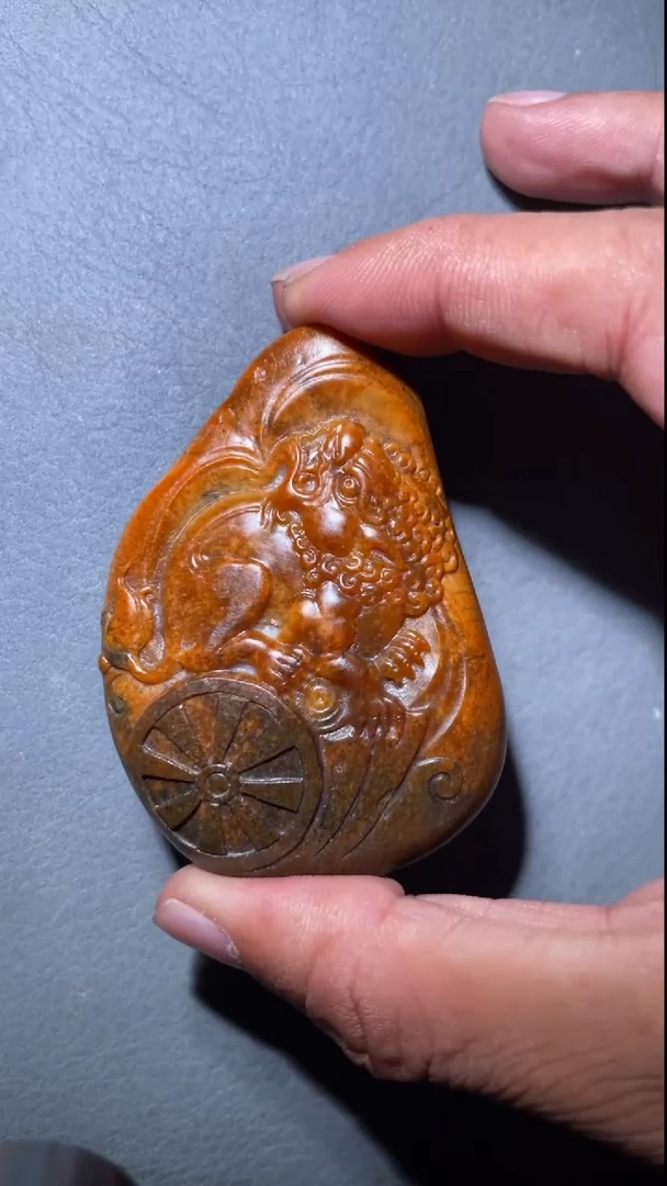 定制和田玉q001029   祥狮献瑞