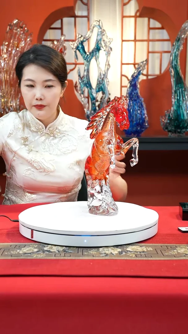 琉璃手工艺品战马