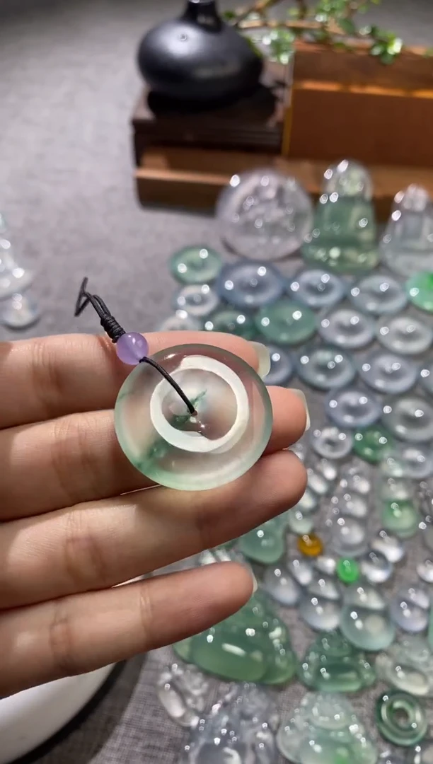吊坠(不含链)未镶嵌翡翠扣子