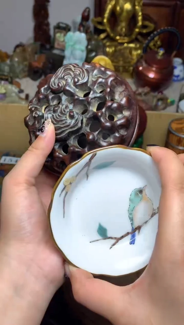 紫砂盖碗瓷器默认微瑕瓷器
