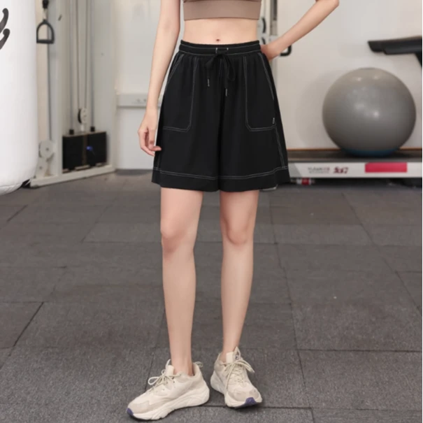 牛仔短裤外穿女夏季薄款2025新款高腰宽松阔腿休闲凉感短裤休闲裤