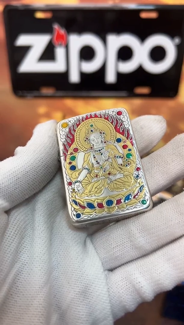 铜—****◤HX微瑕镀银白度母