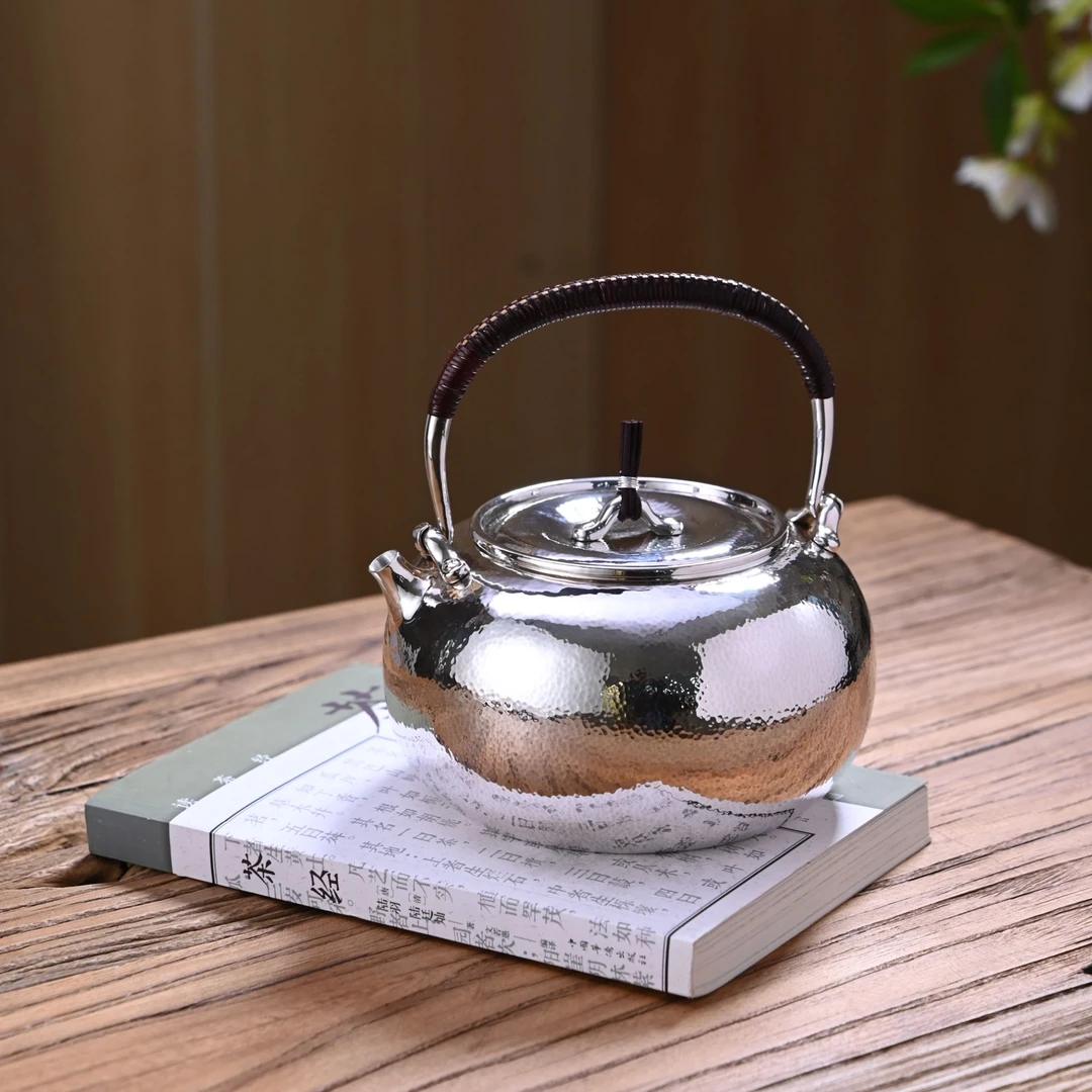 细工坊 真锅静良·翠玉摘大银壶 1000ml