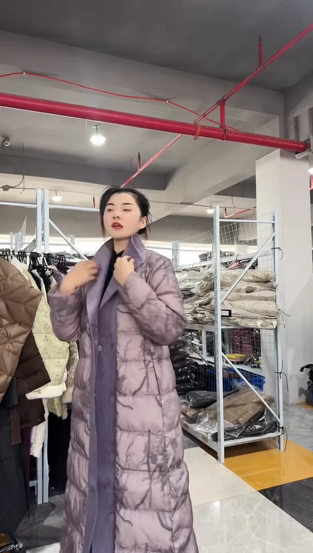 森比 国风鹅绒服 紫色 130斤