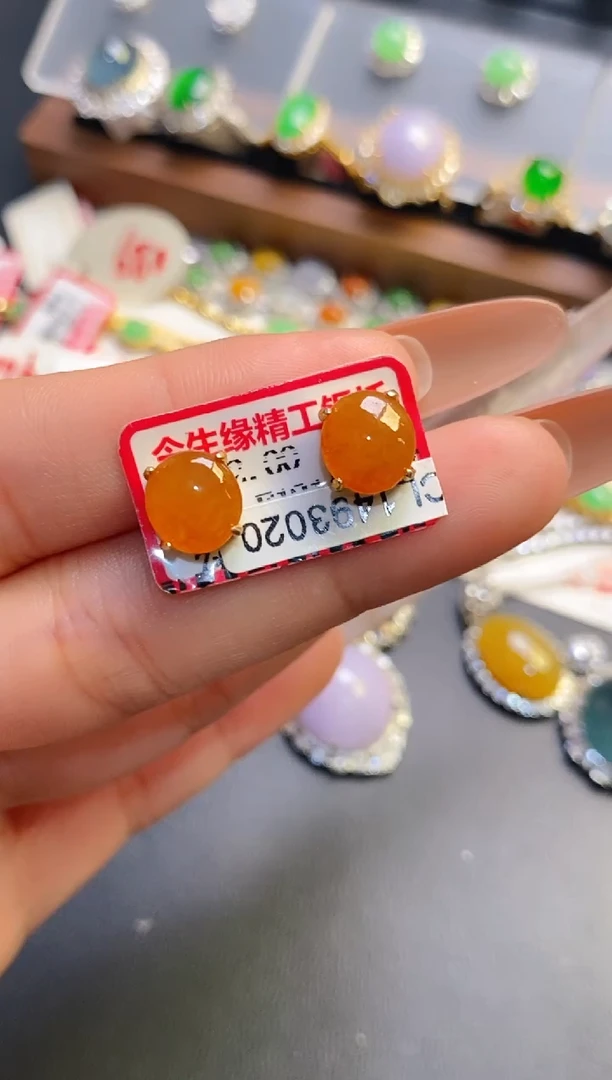 银S925镶嵌戒指翡翠天然