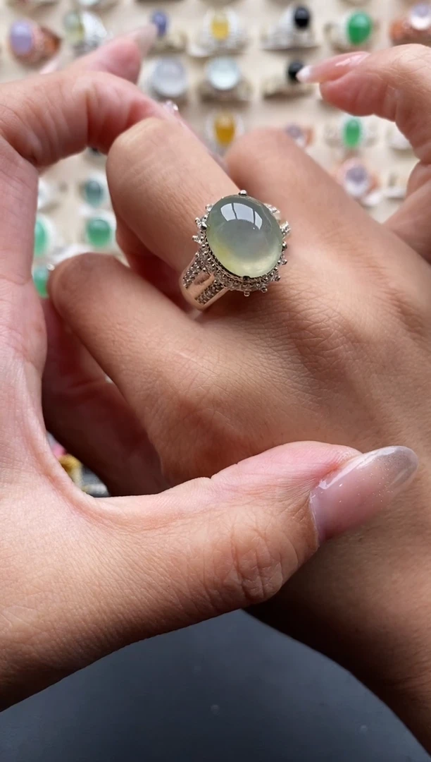 未镶嵌戒指翡翠缅甸天然A货翡翠22   5-8