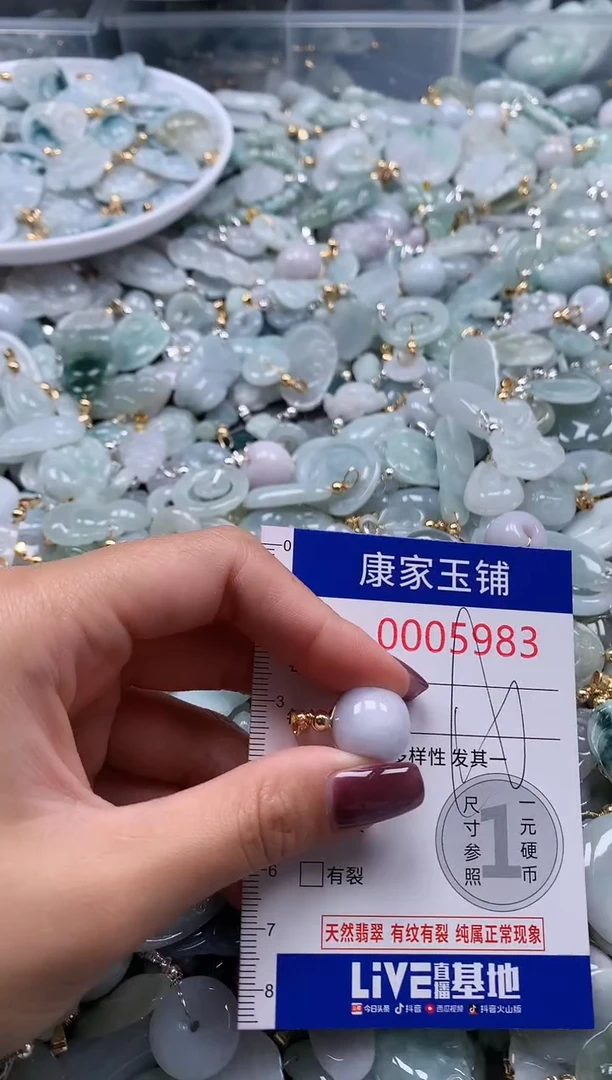 翡翠未镶嵌吊坠(不含链)5983