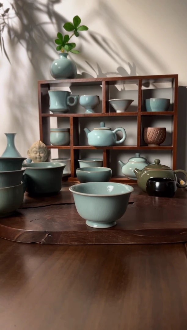 【闪购商品】杯仿古釉色手签款压手杯