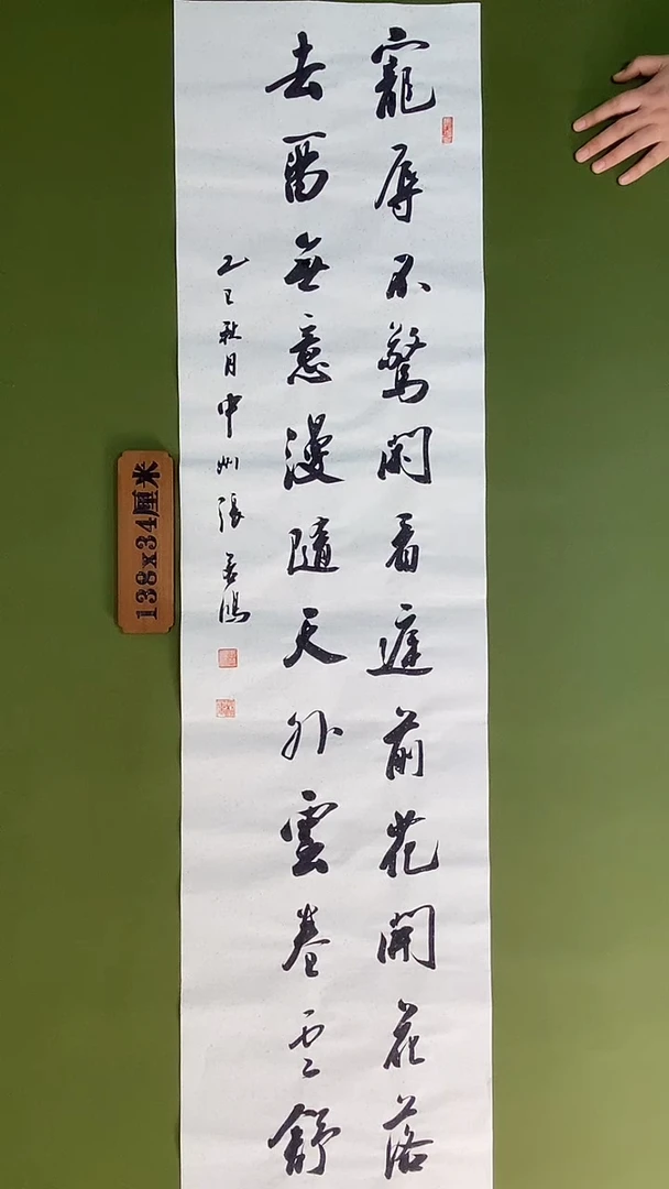 书法书法 张若鸿 尺寸138cm*34cm