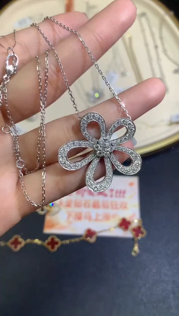 18K金镶嵌套链钻石套链A135|23800