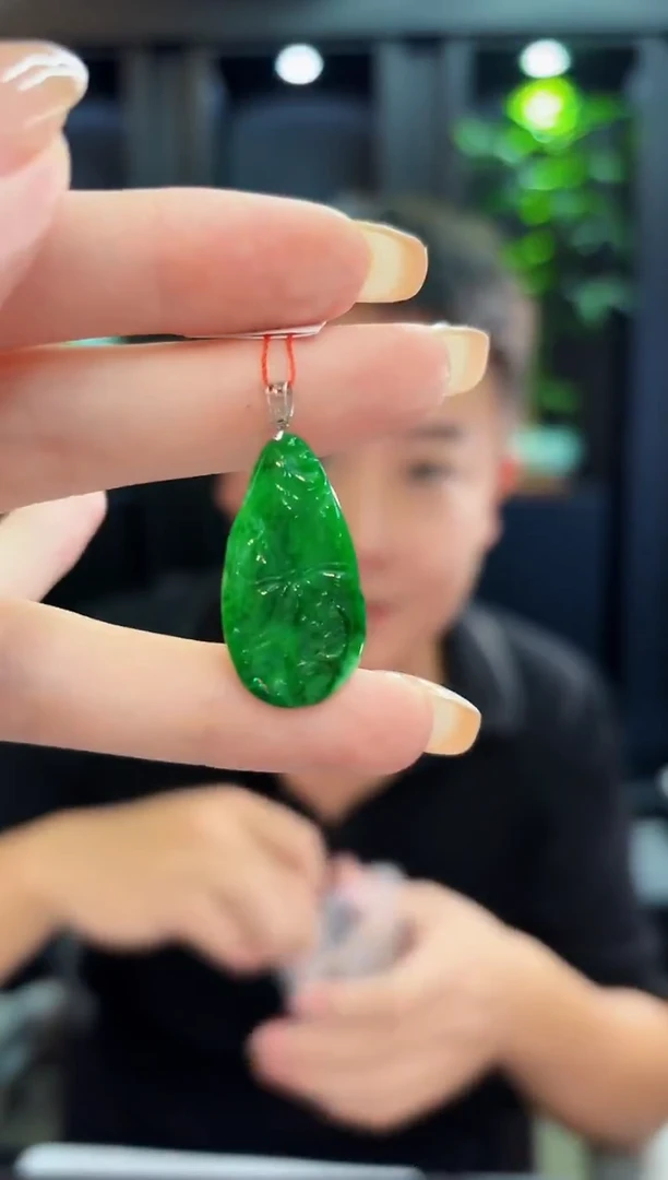 吊坠(不含链)18K金镶嵌翡翠 缅料A货/支持复检/一件