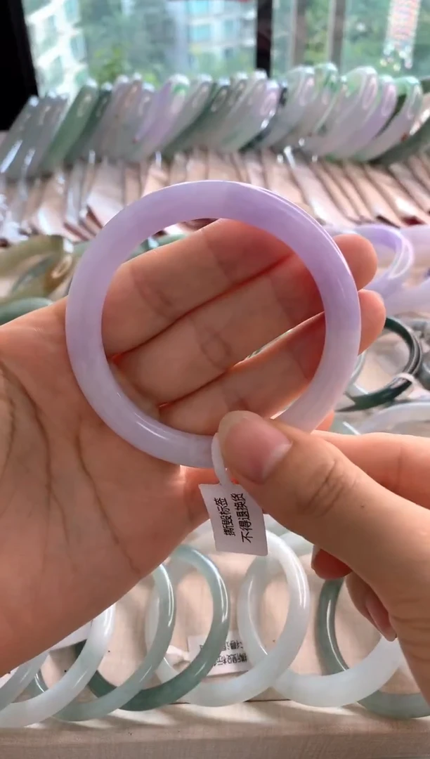 未镶嵌手镯翡翠54.4紫色