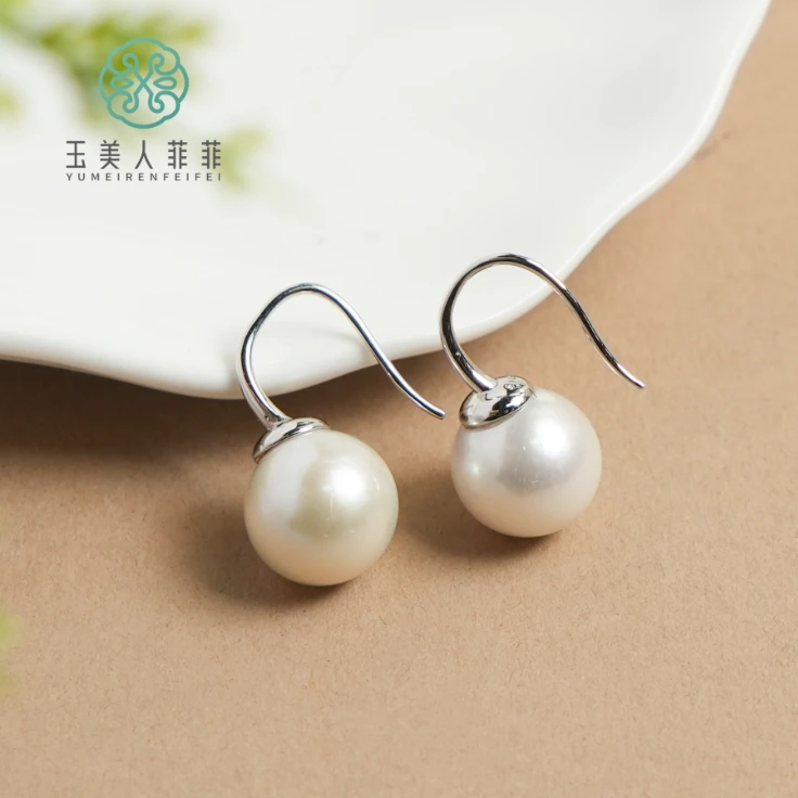 菲菲珠宝好*S925珍珠耳坠约12mm