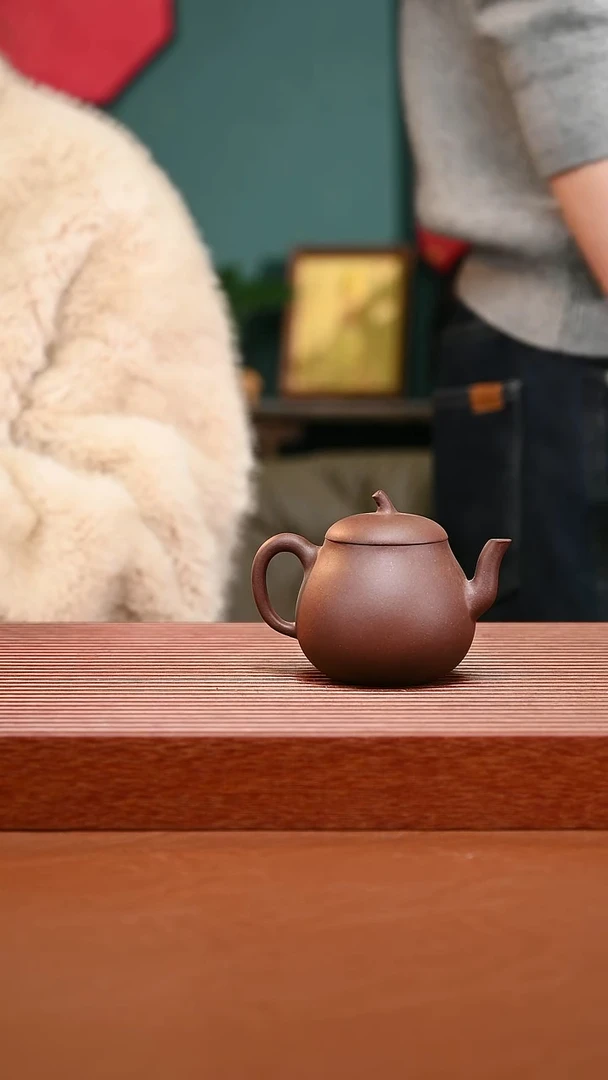 茶壶紫砂紫砂壶茄瓜005