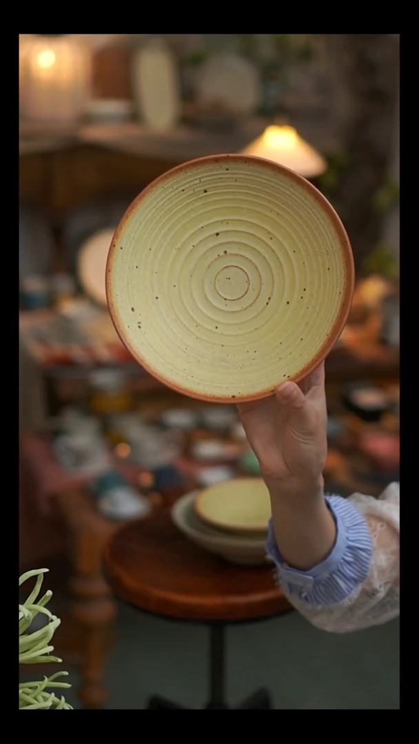 听溪陶瓷工作室  深盘1 个