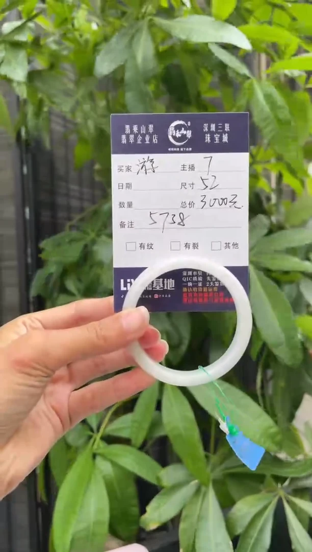 未镶嵌手镯翡翠ℒ****⁰Q 52正圈 5738