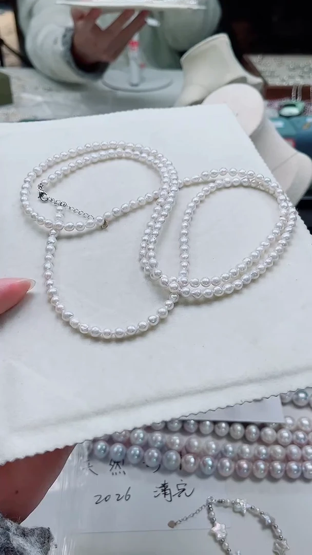 合金其他淡水珍珠多样性发一毛衣链