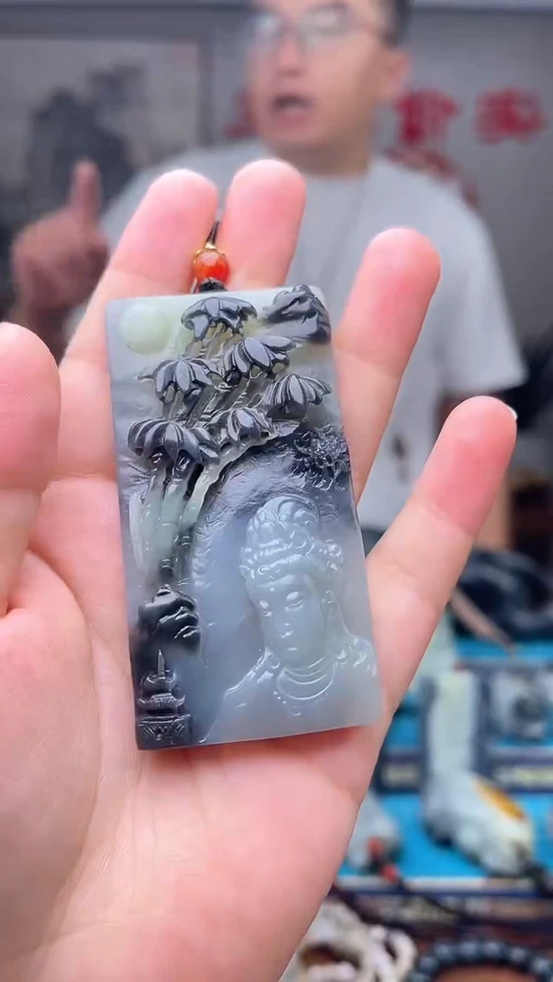 和田玉未镶嵌挂件1