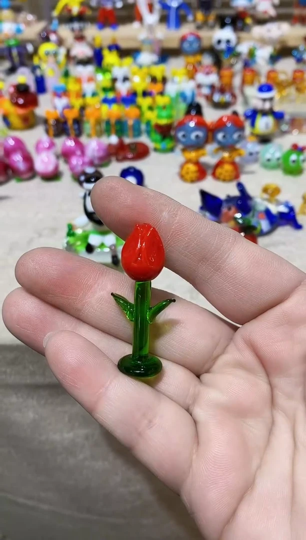 【闪购商品】琉璃手工艺品玫瑰花