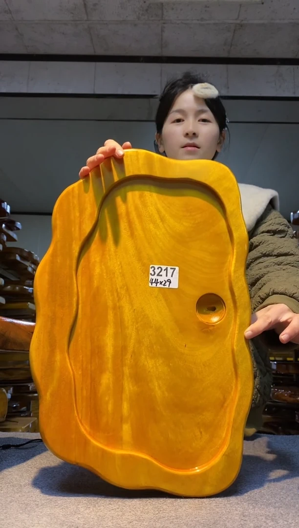 实木原木茶盘 一物一拍(不含配件）