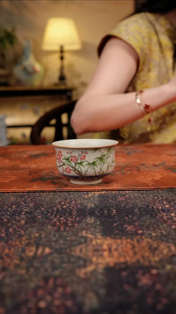 杯景德镇陶瓷杯碗柴烧多人