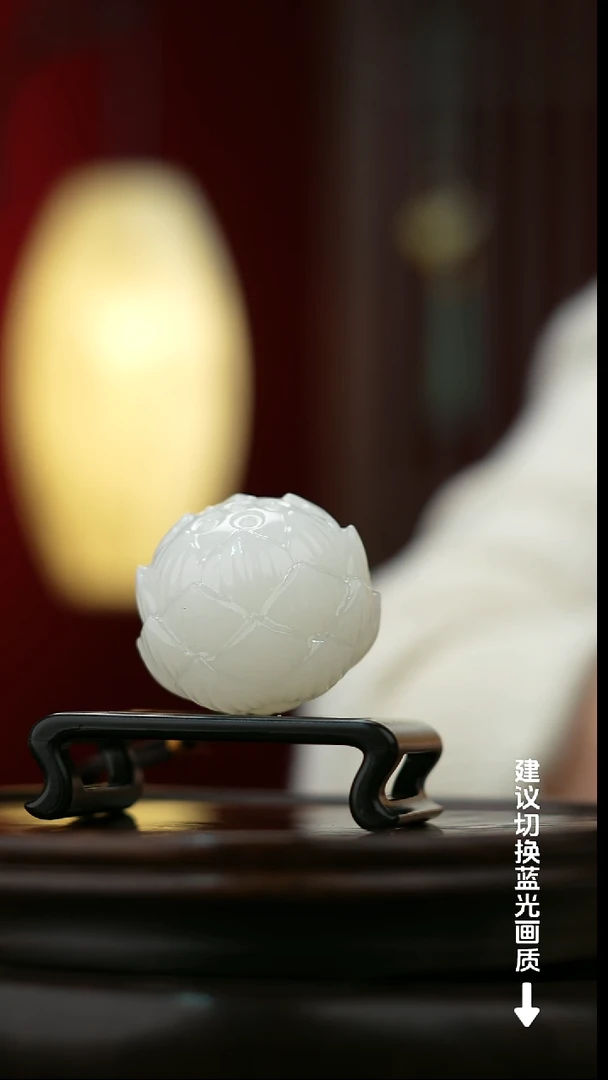 玉【好运莲莲】天然玉石手把件