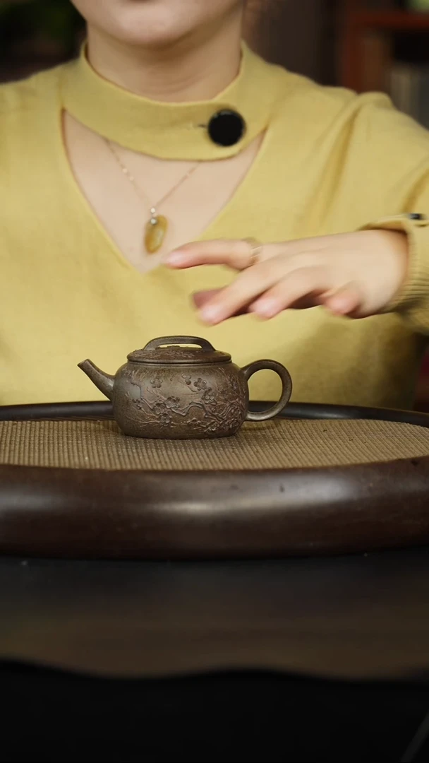 茶壶紫砂好**伴蟹壳青柴烧