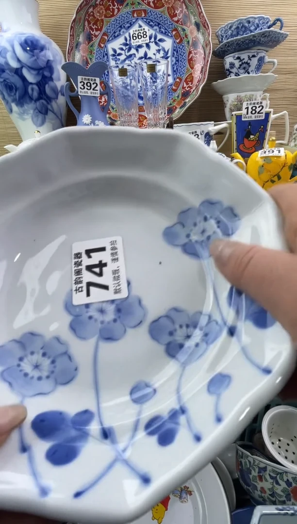 摆件溪**舟摆件瓷器瓷器瓷器