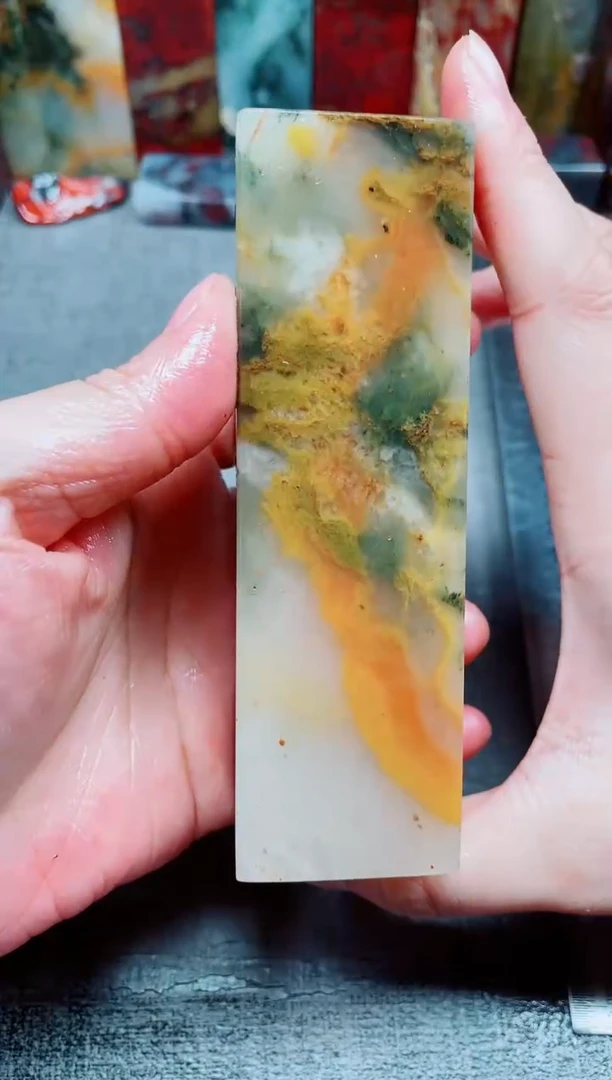 玉桂林鸡血玉素章--43