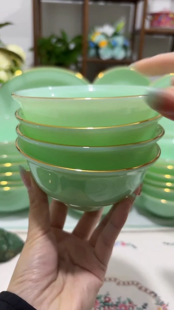 4.5英寸玉瓷碗4个口径11.5厘米