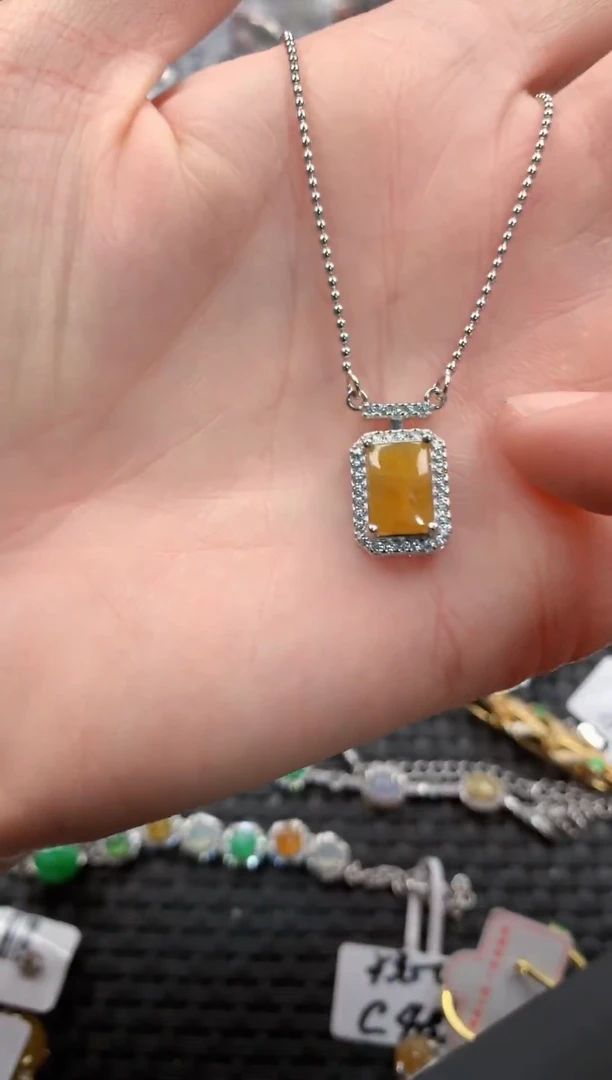 银S925镶嵌戒指翡翠555   4