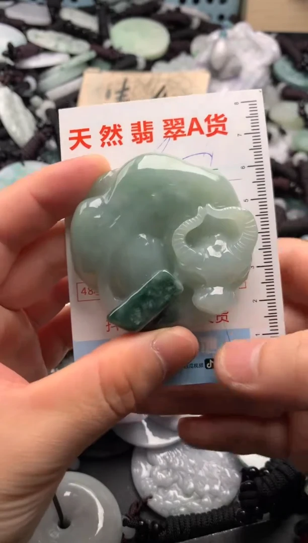 翡翠未镶嵌吊坠(不含链)1