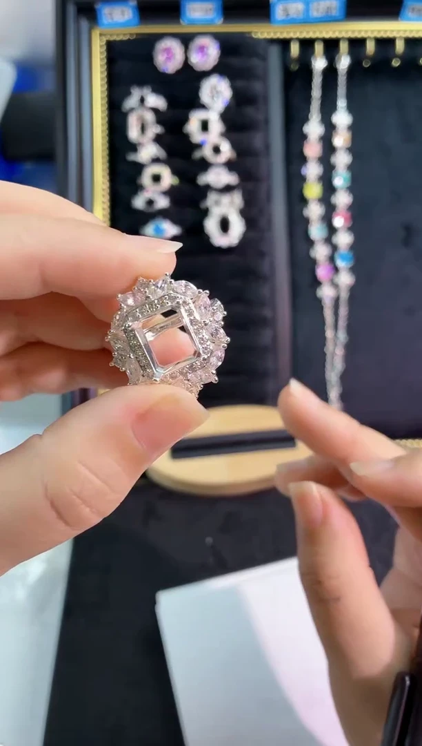 锆石铜合金13号 9*11倒角 冰花空托