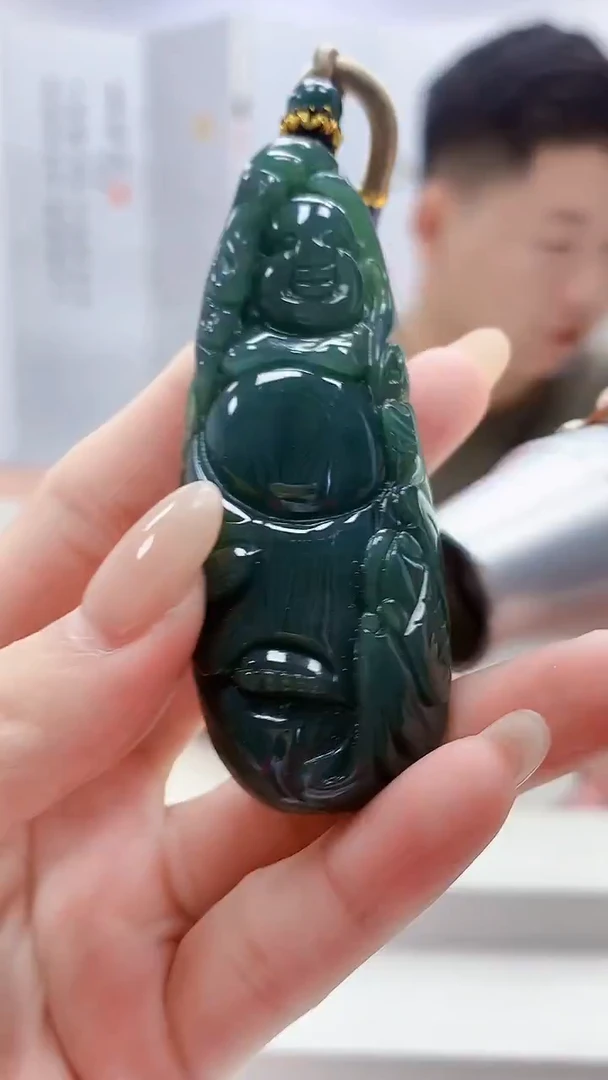 未镶嵌定制翡翠4917lr-毛货挂件119