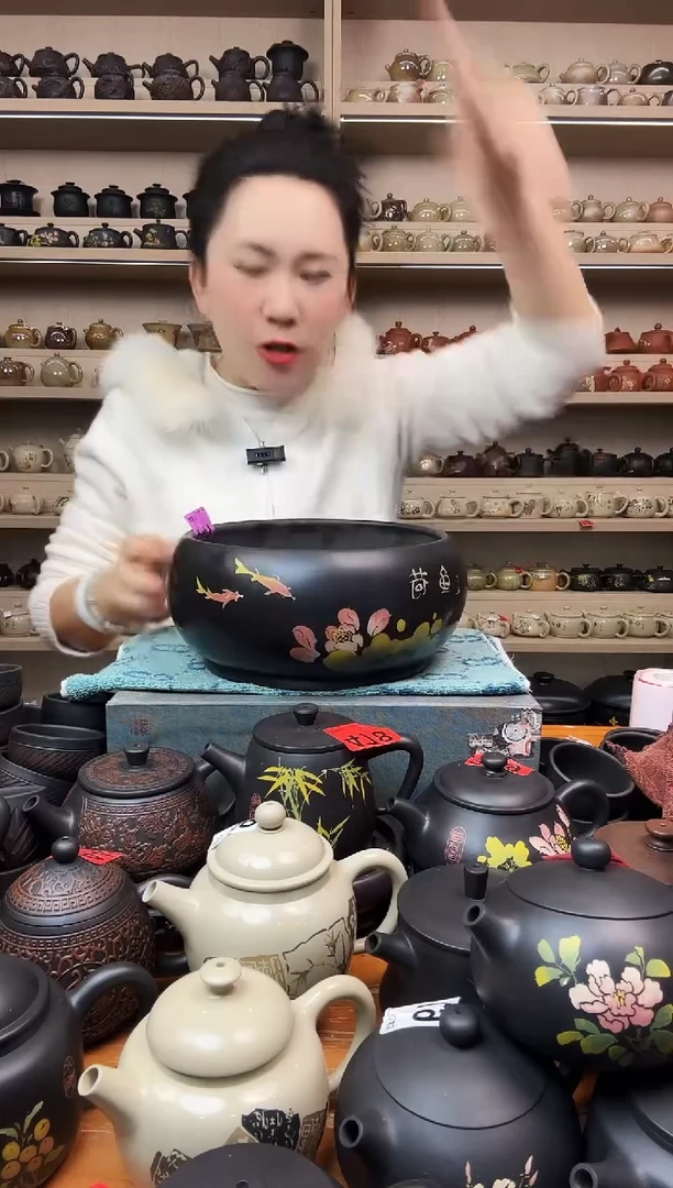 壶747  瑕疵彩填 水洗