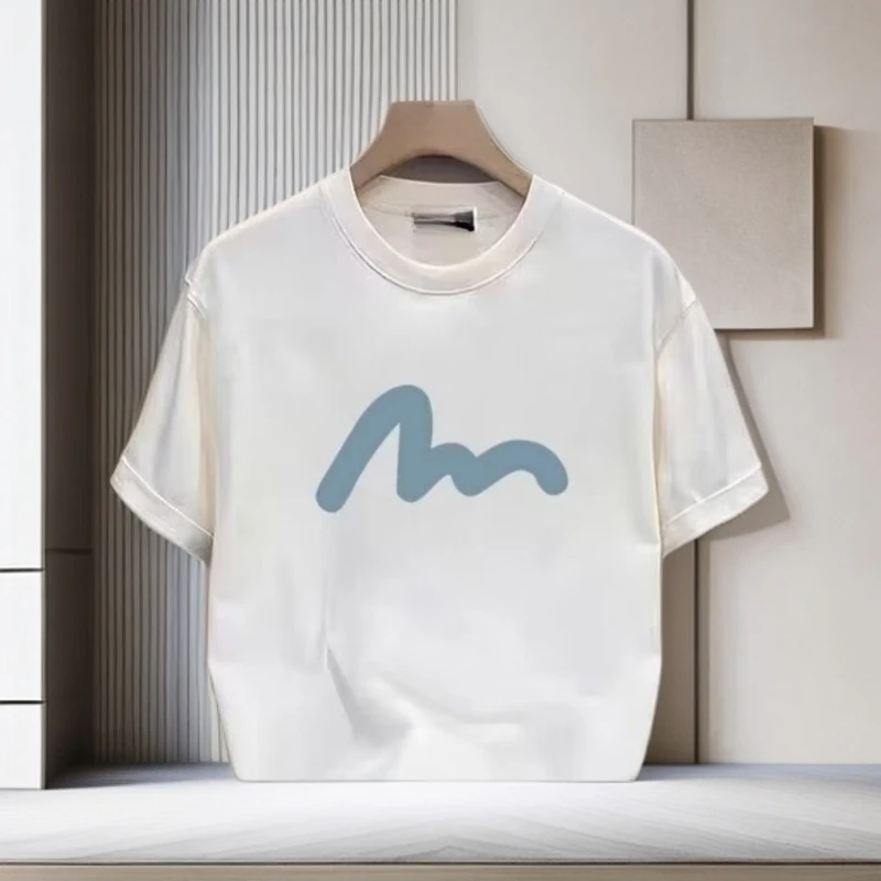 仓石一树美式重磅男士短袖t恤2025夏季潮牌宽松印花轻奢痞帅男装