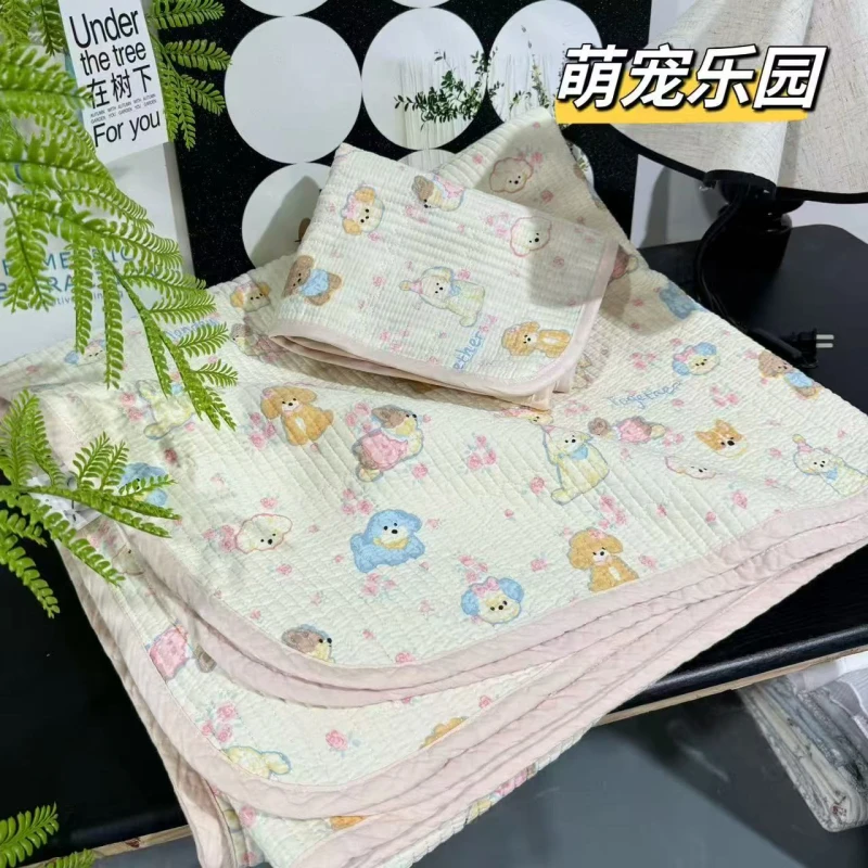 【超级红】萌宠乐园 小机包边床盖三件套