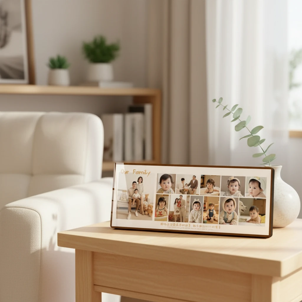 【十二宫格大摆台】照片定制相框洗照片做成宝宝儿童成长纪念摆件