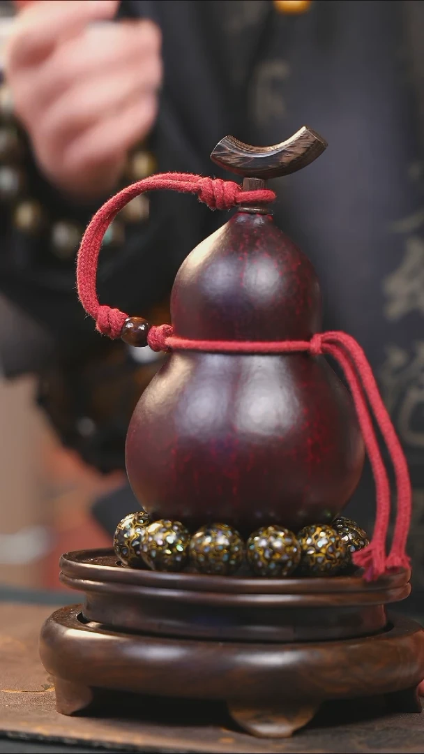 【闪购商品】YQ213大漆酒葫芦不包手串及旋转底座