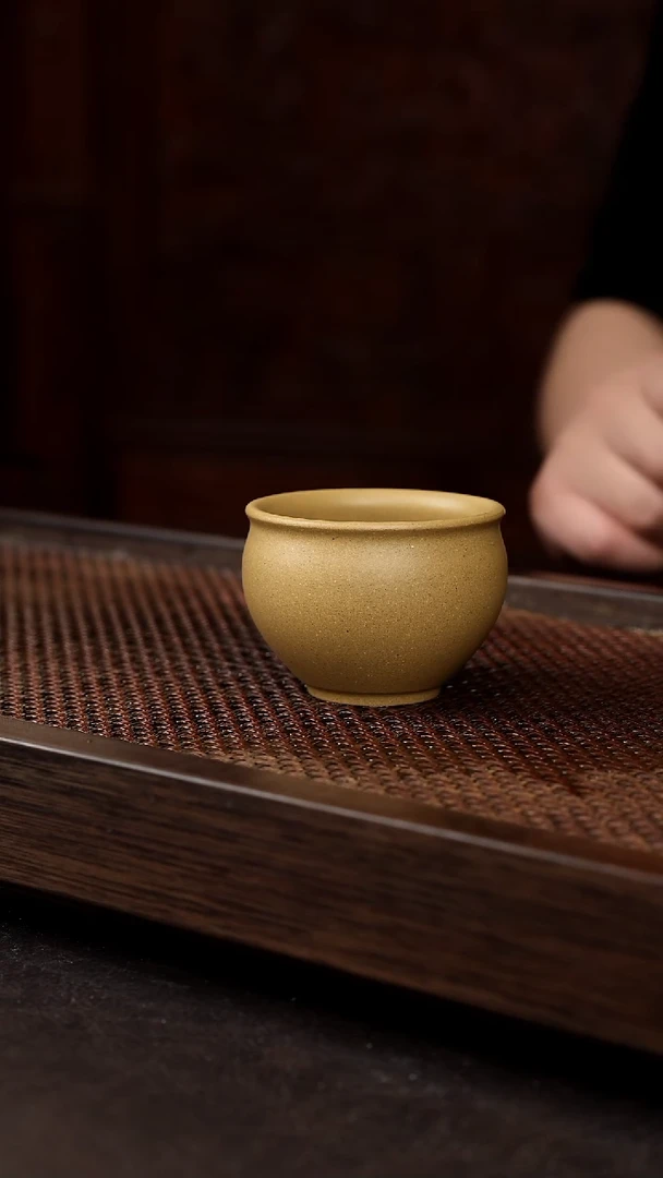 茶壶紫砂黄金段圆融杯