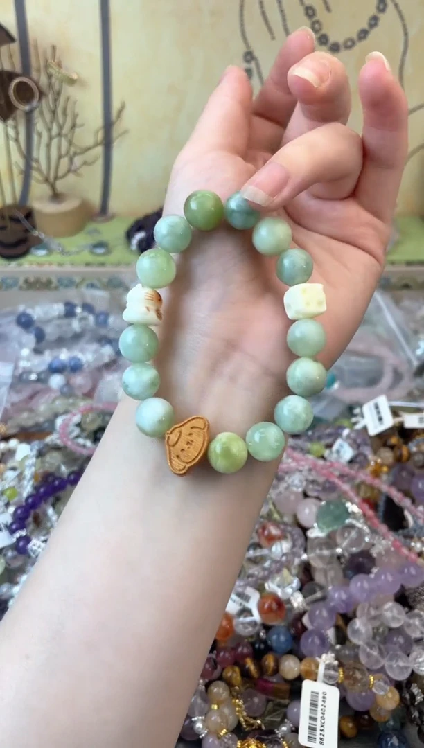 手饰岫玉未镶嵌367手串