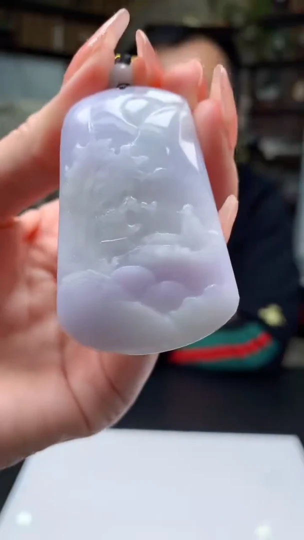 【闪购商品】定制翡翠未镶嵌1076ry-毛货挂件11