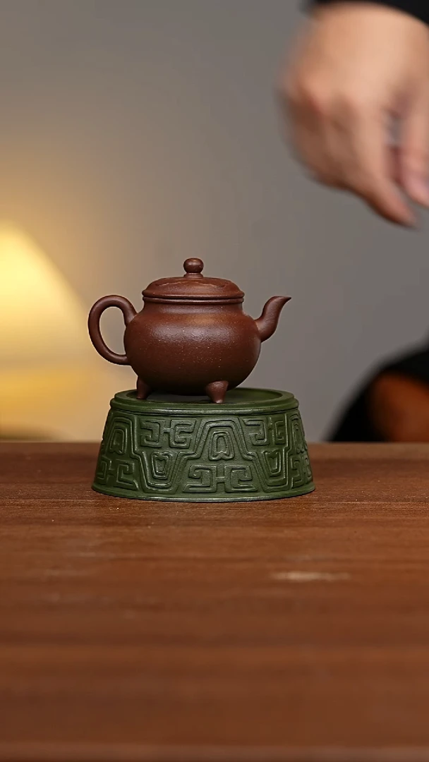 茶壶紫砂大彬如意天青泥WG