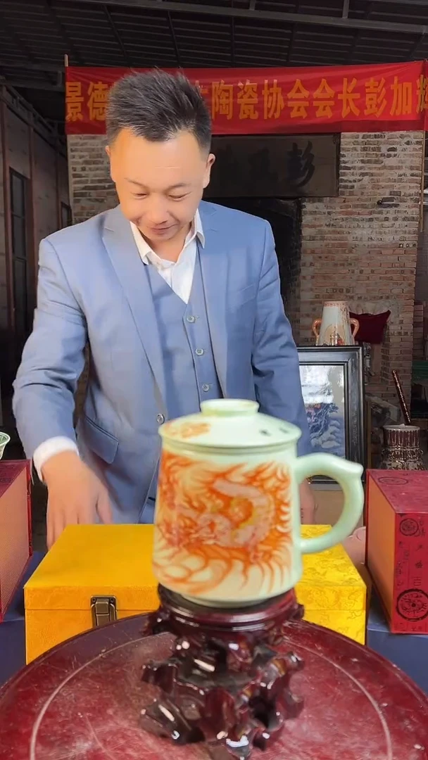 摆件陶景德镇陶瓷瓷器34