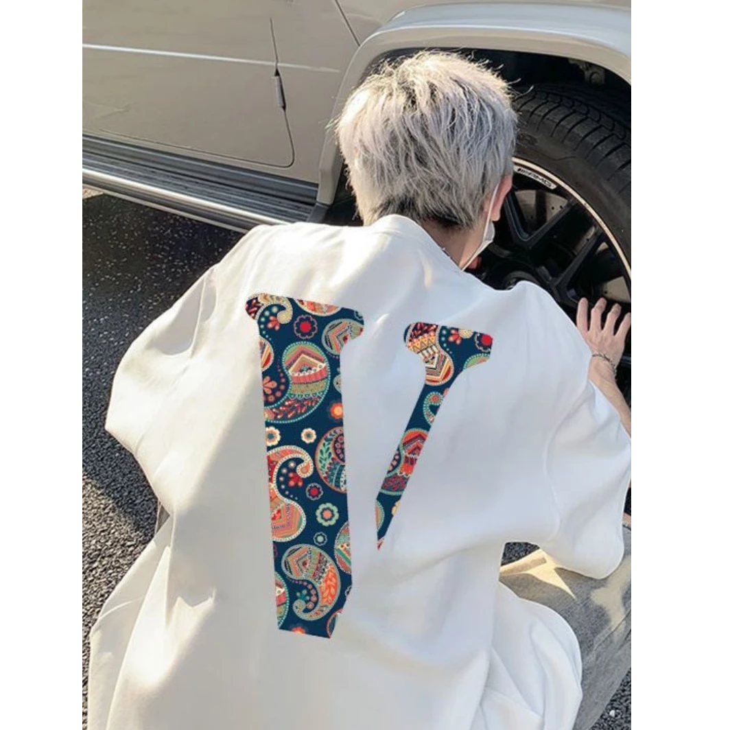 UYH重磅260g克纯棉甜辣欧美风男夏季潮牌hiphopt恤小众宽松半袖